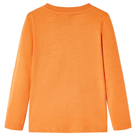 Vidaxl kindershirt met lange mouwen 92 donkeroranje