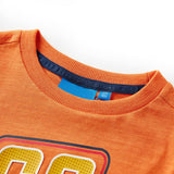 Vidaxl kindershirt met lange mouwen 92 donkeroranje