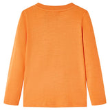 Vidaxl kindershirt met lange mouwen 104 donkeroranje