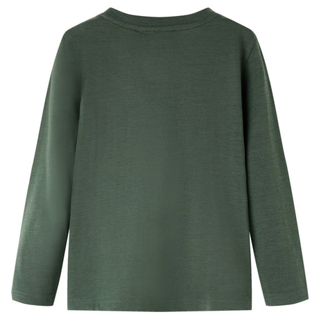 Vidaxl kindershirt met lange mouwen 104 donkergroen