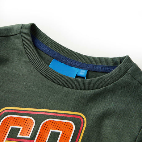 Vidaxl kindershirt met lange mouwen 104 donkergroen