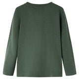 Vidaxl kindershirt met lange mouwen 116 donkergroen