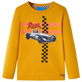 Vidaxl kindershirt met lange mouwen 116 okerkleurig