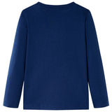 Vidaxl kindershirt met lange mouwen 104 marineblauw
