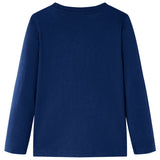 Vidaxl kindershirt met lange mouwen 116 marineblauw