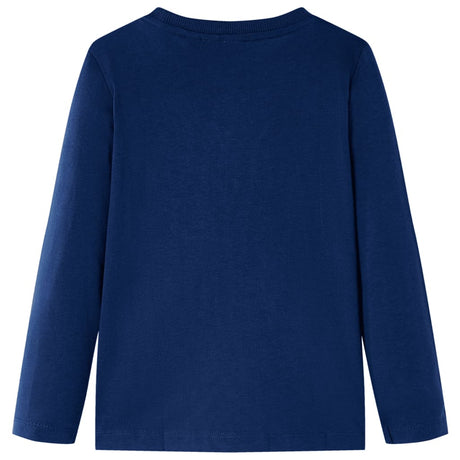 Vidaxl kindershirt met lange mouwen 116 marineblauw