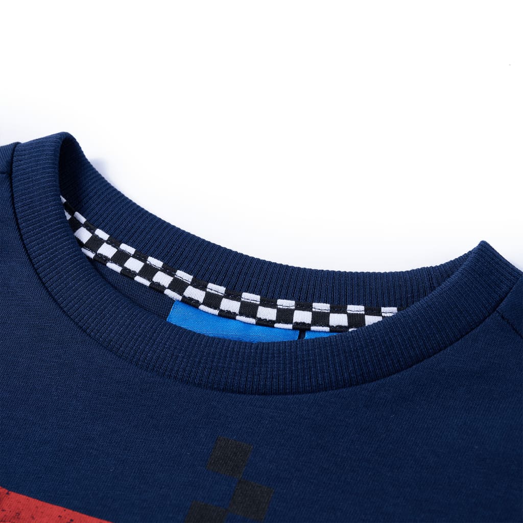 Vidaxl kindershirt met lange mouwen 116 marineblauw