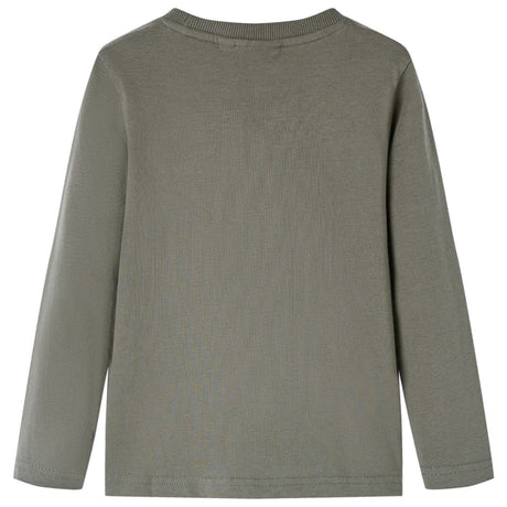 Vidaxl kindershirt met lange mouwen 104 kakikleurig