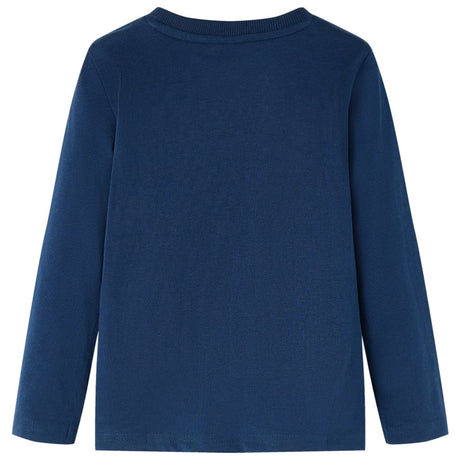 Vidaxl kindershirt met lange mouwen 92 marineblauw