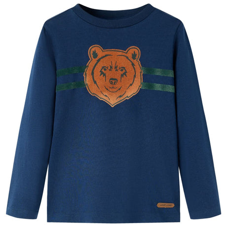 Vidaxl kindershirt met lange mouwen 116 marineblauw