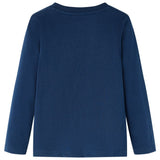 Vidaxl kindershirt met lange mouwen 116 marineblauw