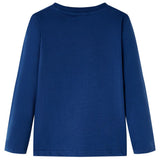 Vidaxl kindershirt met lange mouwen 92 jeansblauw