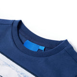 Vidaxl kindershirt met lange mouwen 116 jeansblauw