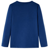 Vidaxl kindershirt met lange mouwen 128 jeansblauw