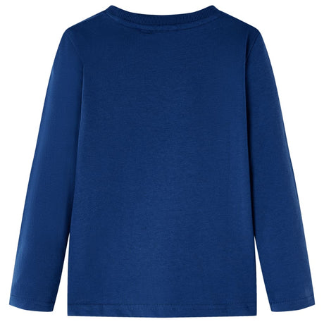Vidaxl kindershirt met lange mouwen 128 jeansblauw