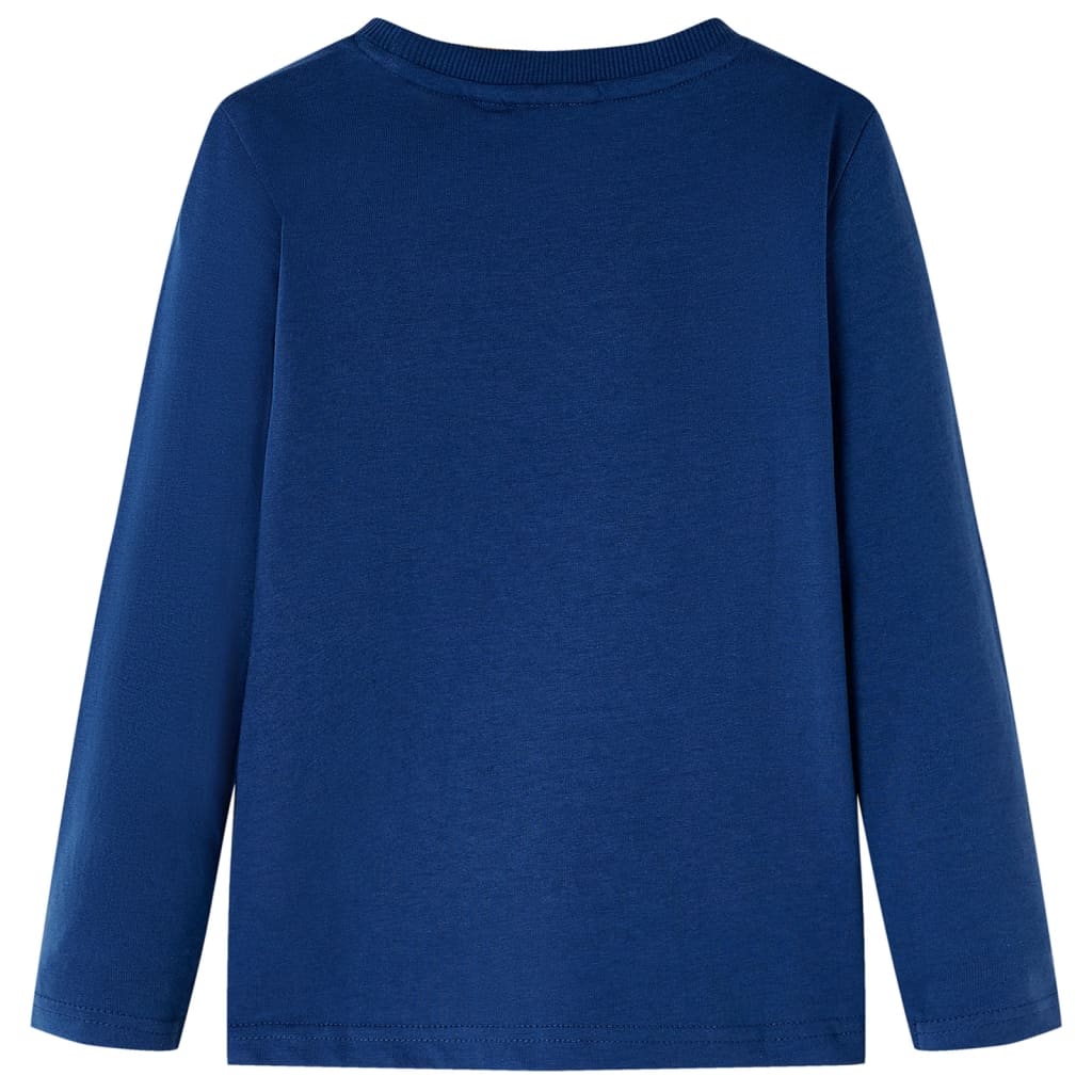 VidaXL Kindershirt met lange mouwen 140 jeansblauw