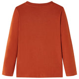 Vidaxl kindershirt met lange mouwen 116 lichtroestkleurig