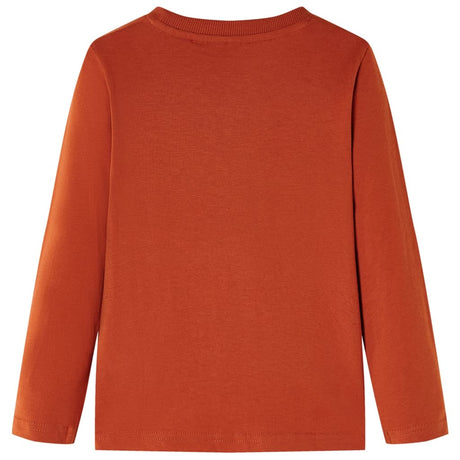 Vidaxl kindershirt met lange mouwen 116 lichtroestkleurig