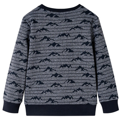 Vidaxl kindertrui 92 gemêleerd marineblauw
