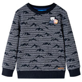 Vidaxl kindertrui 128 gemêleerd marineblauw