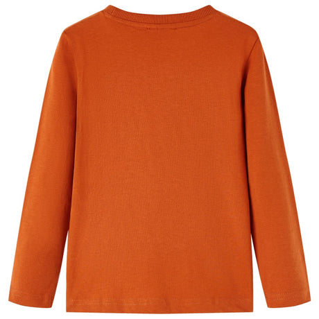 Vidaxl kindershirt met lange mouwen 116 lichtroestkleurig