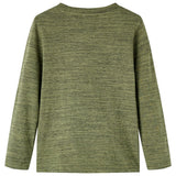 Vidaxl kindershirt met lange mouwen 104 gemêleerd kakikleurig