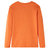 Vidaxl kindershirt met lange mouwen 92 donkeroranje