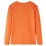 VidaXL Kindershirt met lange mouwen 140 donkeroranje