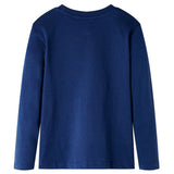 VidaXL Kindershirt met lange mouwen 104 marineblauw