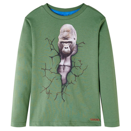 Vidaxl kindershirt met lange mouwen 116 lichtkakikleurig