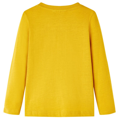 Vidaxl kindershirt met lange mouwen 116 okerkleurig