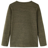 Vidaxl kindershirt met lange mouwen 104 gemêleerd kakikleurig