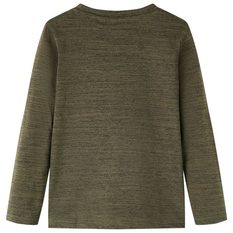 Vidaxl kindershirt met lange mouwen 104 gemêleerd kakikleurig