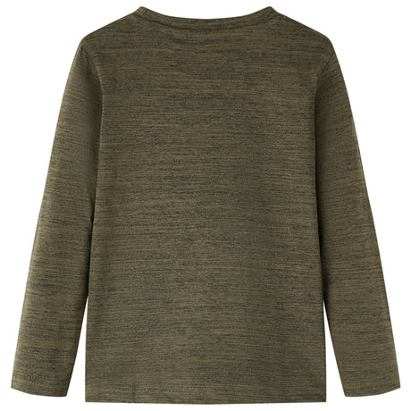 Vidaxl kindershirt met lange mouwen 116 gemêleerd kakikleurig