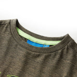 Vidaxl kindershirt met lange mouwen 116 gemêleerd kakikleurig