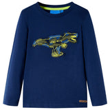 Vidaxl kindershirt met lange mouwen 104 marineblauw