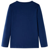 Vidaxl kindershirt met lange mouwen 116 marineblauw