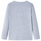 Vidaxl kindershirt met lange mouwen 104 gemêleerd grijs