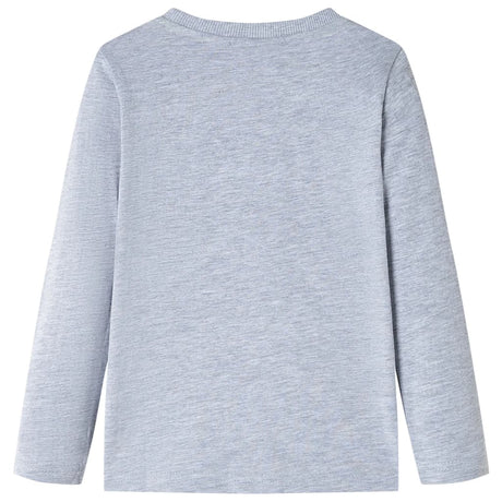 Vidaxl kindershirt met lange mouwen 128 gemêleerd grijs