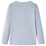 VidaXL Kindershirt met lange mouwen 140 gemêleerd grijs