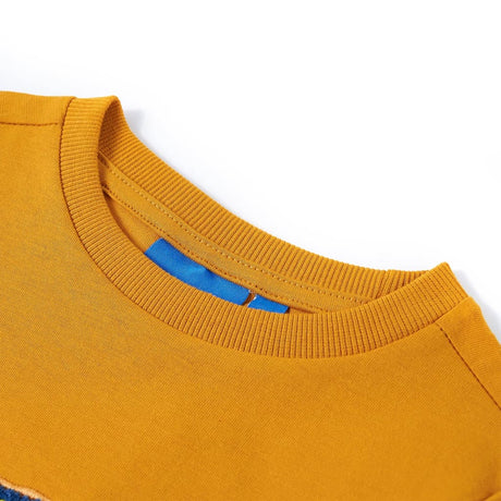 Vidaxl kindershirt met lange mouwen 104 okerkleurig