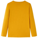 VidaXL Kindershirt met lange mouwen 116 okerkleurig
