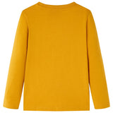 Vidaxl kindershirt met lange mouwen 128 okerkleurig