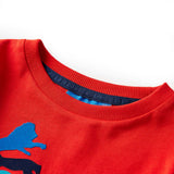 Vidaxl kindershirt met lange mouwen 104 rood