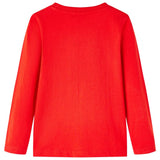 Vidaxl kindershirt met lange mouwen 116 rood