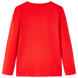 VidaXL Kindershirt met lange mouwen 140 rood