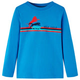 VidaXL Kindershirt met lange mouwen 140 kobaltblauw