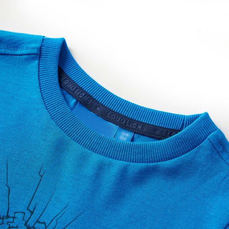 Vidaxl kindershirt met lange mouwen 92 kobaltblauw