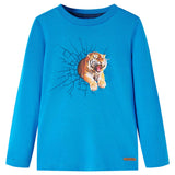 Vidaxl kindershirt met lange mouwen 104 kobaltblauw