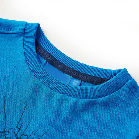 Vidaxl kindershirt met lange mouwen 116 kobaltblauw